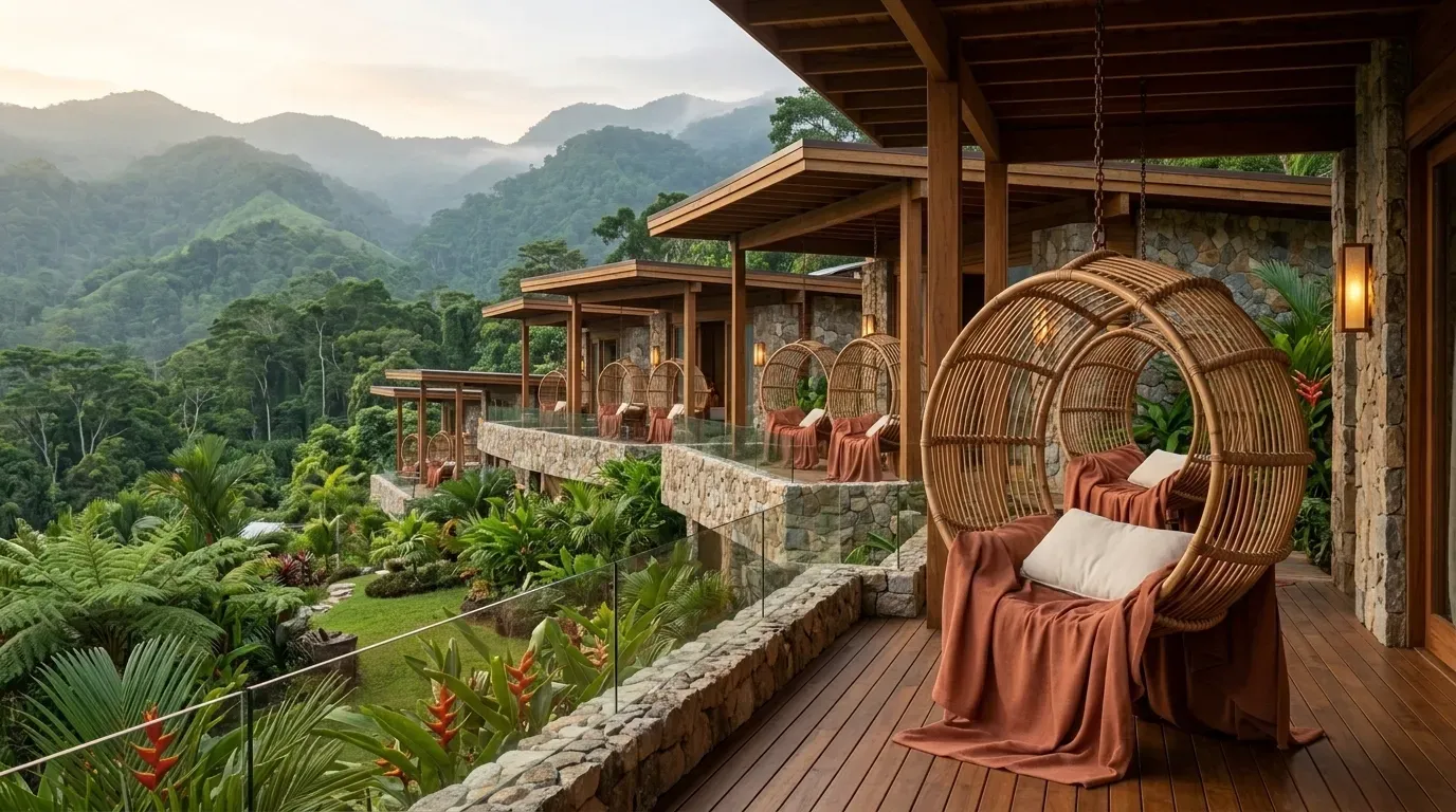 Luxury Handcrafted Balcony & Indoor Cane Swing Chairs