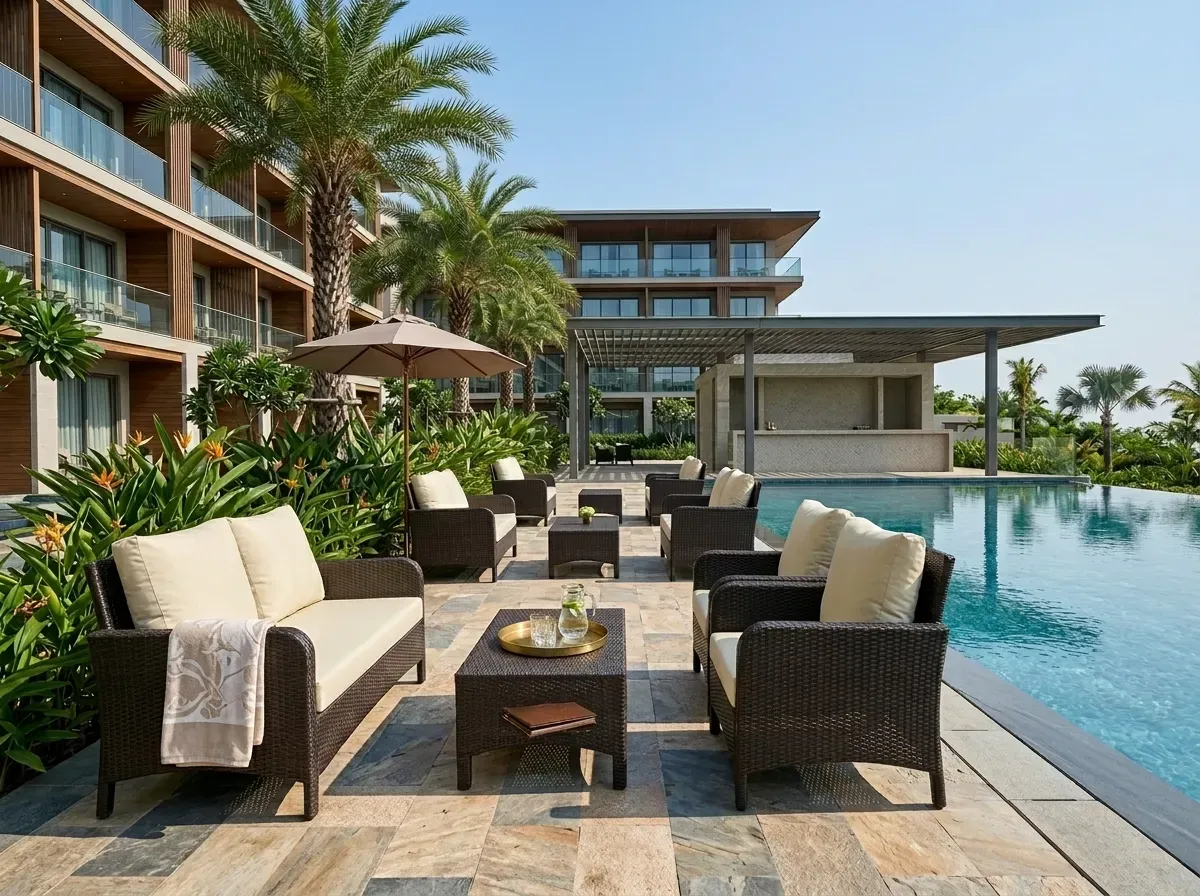 Luxury Outdoor Wicker Swing Chair for Balcony and Terrace