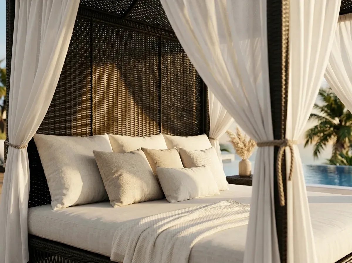 Wicker Cabanas