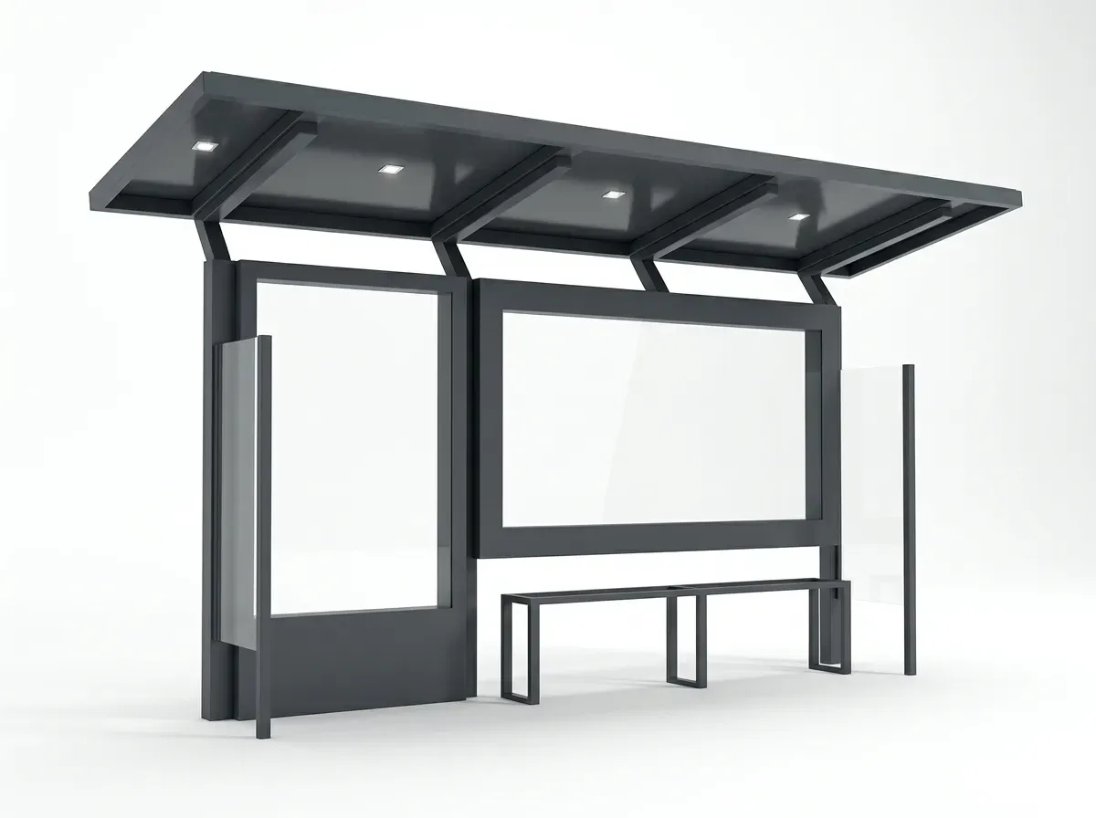 ULBS-08 - Architectural Bus Shelter Canopy