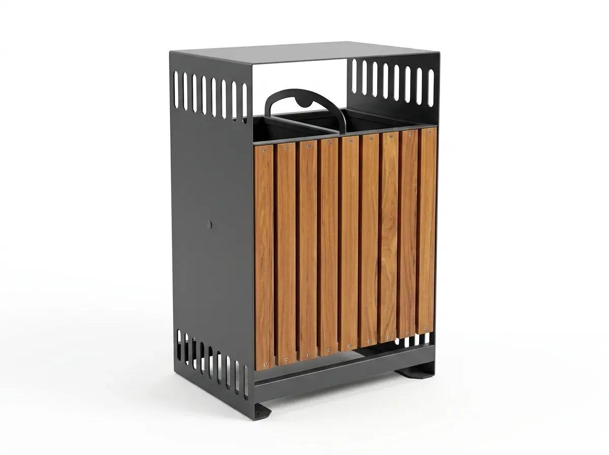 ULDB-22 - Outdoor Litter & Recycling Bin