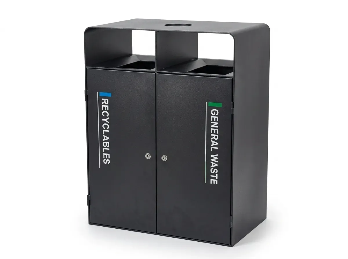 ULDB-33-T2 - Outdoor Litter & Recycling Bin