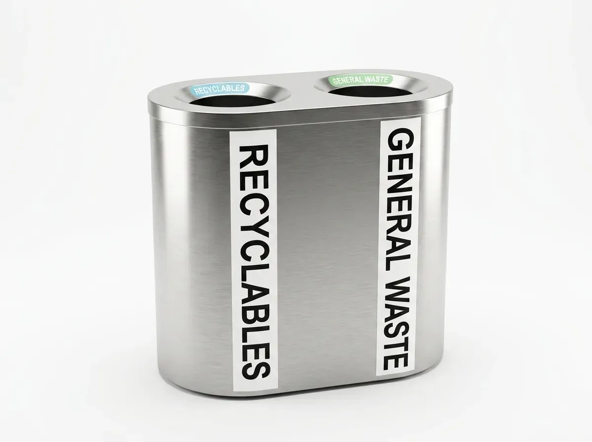 ULDB-51 - Outdoor Litter & Recycling Bin