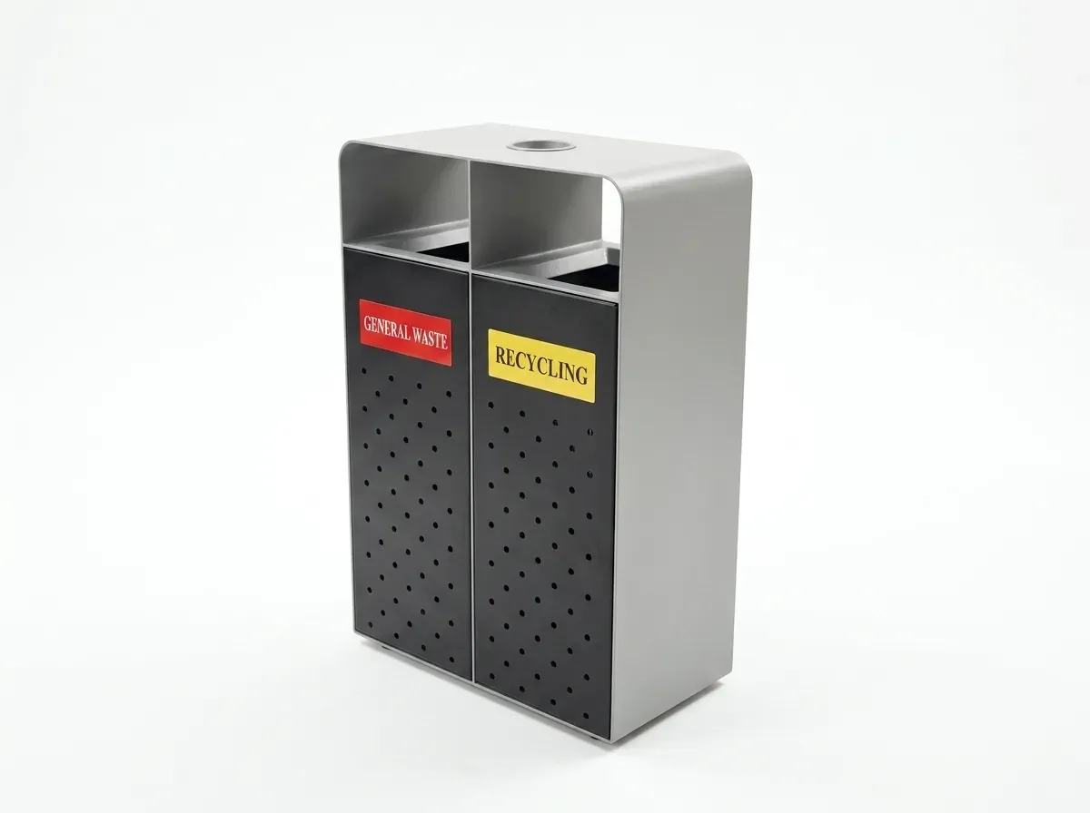 ULDB-55 - Outdoor Litter & Recycling Bin