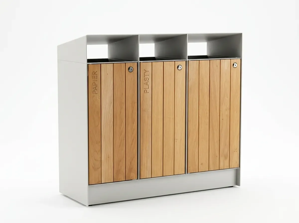 ULDB-60 - Outdoor Litter & Recycling Bin