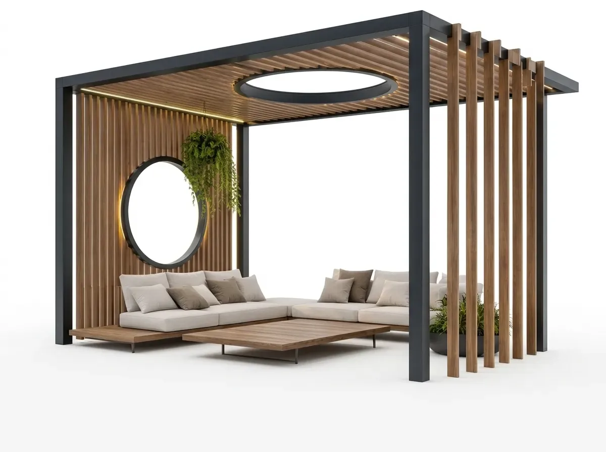 ULBPG-01 - Architectural Louvered Outdoor Pergola